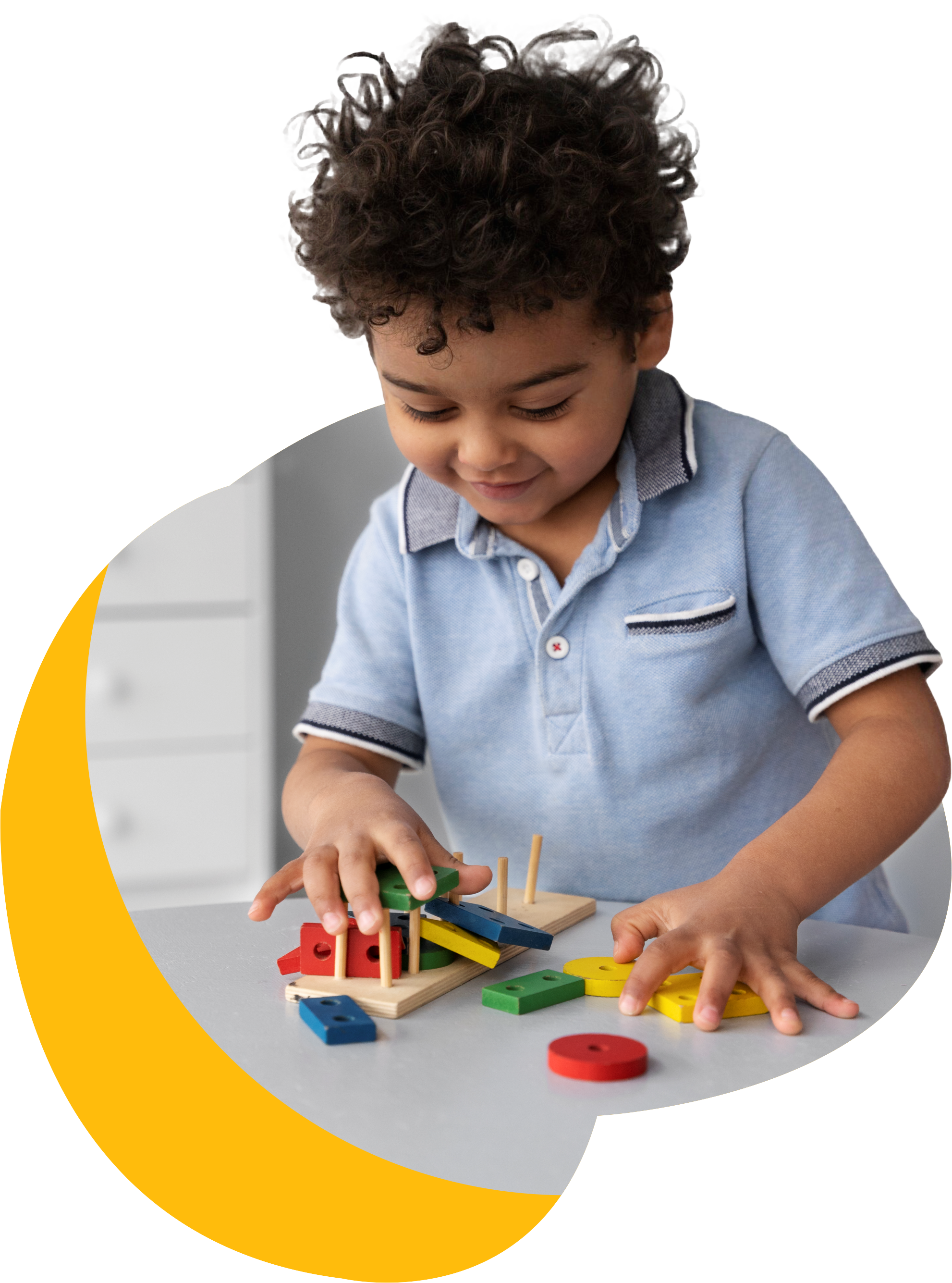 Happy kid at Crayons Montessori